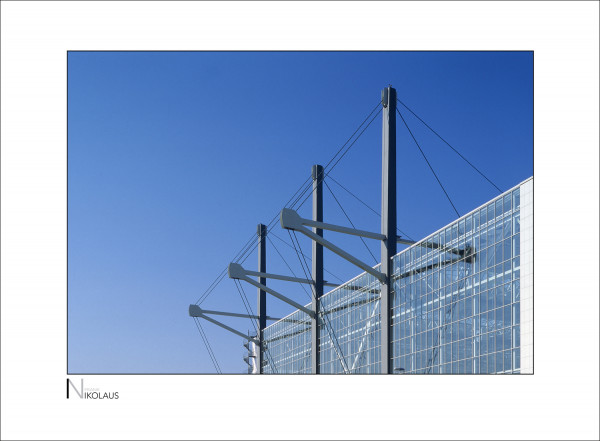 Flughafen München Stahlträger der Wartungshalle Flughafen München