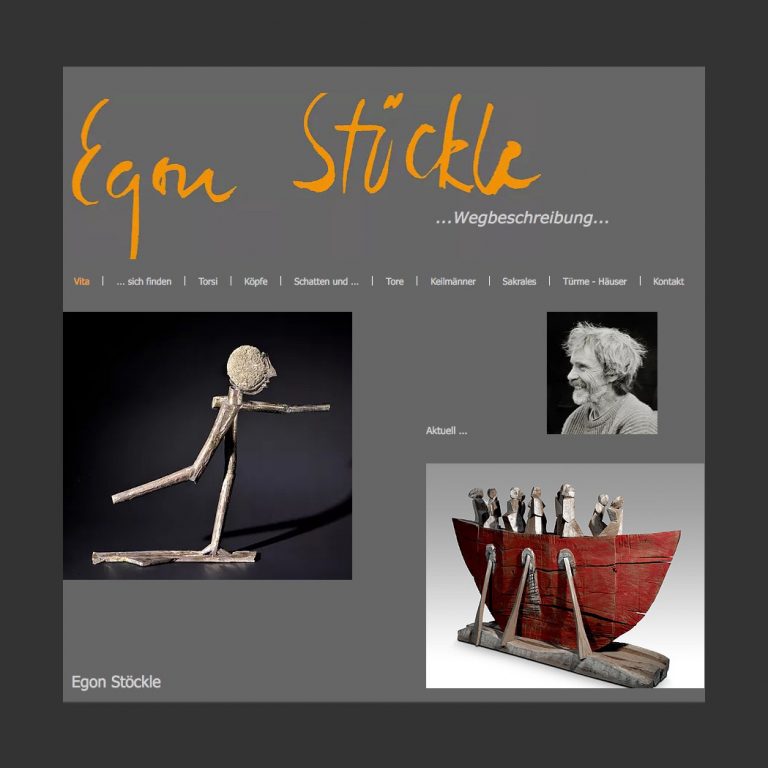 Website des Bildhauers Egon Stöckle