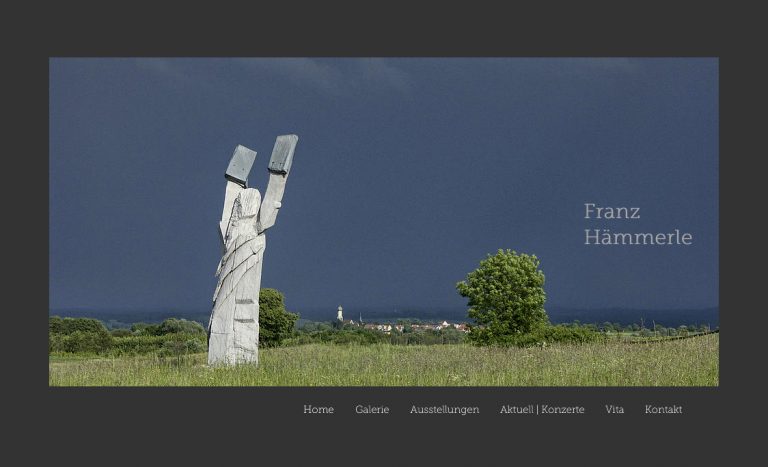 Website des Künstlers Frank Hämmerle
